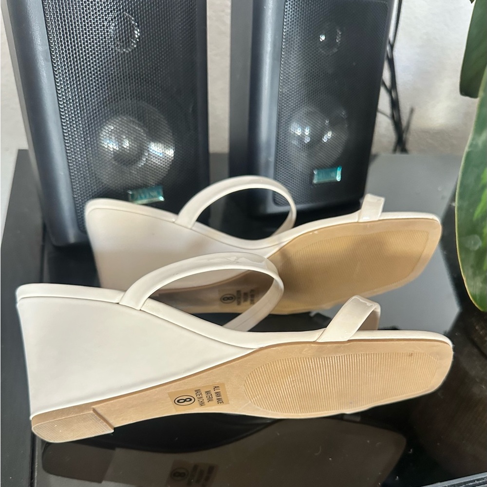 Soda Square Open Toe Double Heel - image 6